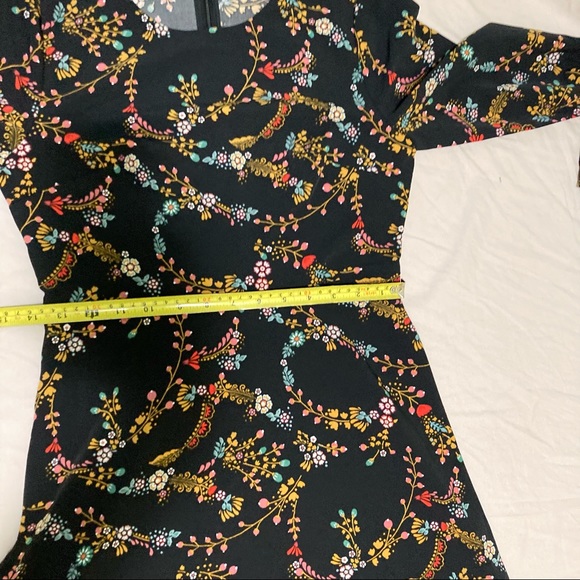 Loft Women Career Formal Long Sleeve Floral Dress - Picture 8 of 9